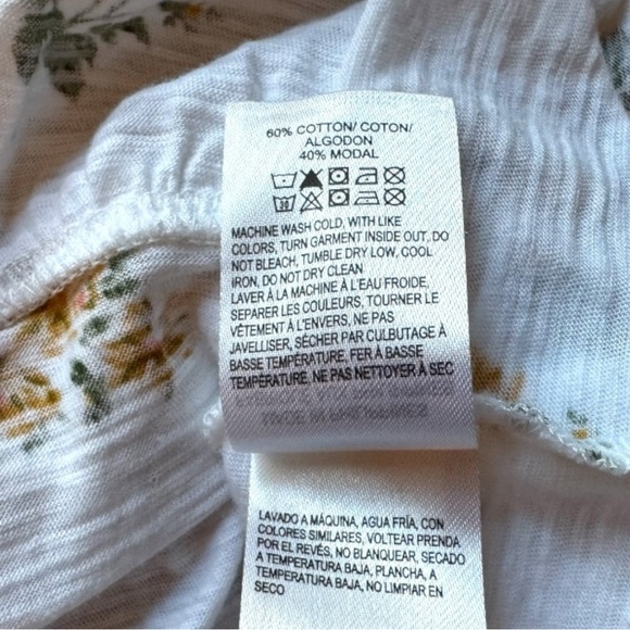 LUCKY BRAND Sleeveless Peplum Floral Tank Top – Size Small - Picture 15 of 16